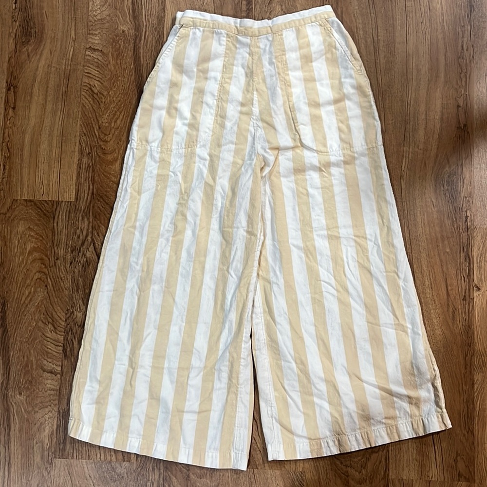 Billabong Sunset Beach Cropped Wide-Leg Pants Striped
